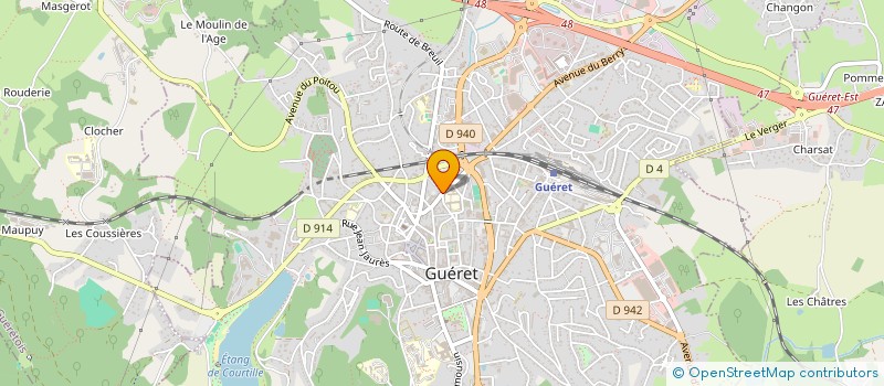 localisation de l'entreprise LE MEUBLE DECORE à GUERET