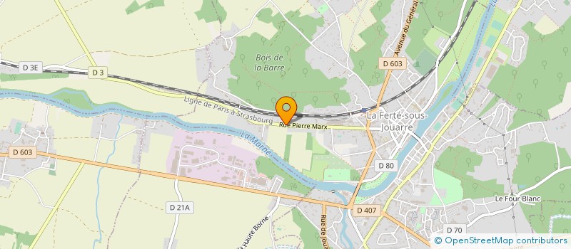 localisation de l'entreprise LE MEUBLE METALLIQUE SUR MESURE à LA FERTE-SOUS-JOUARRE