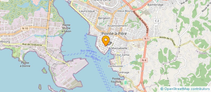 localisation de l'entreprise LE MEUBLE UTILE VENUTOLO-ZACCARO à POINTE A PITRE