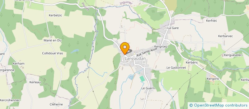 localisation de l'entreprise LE MEUDEC - KEROUASSE  LANVAUDAN