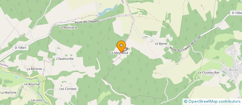 localisation de l'entreprise LE MEYNASSE  BIRAS