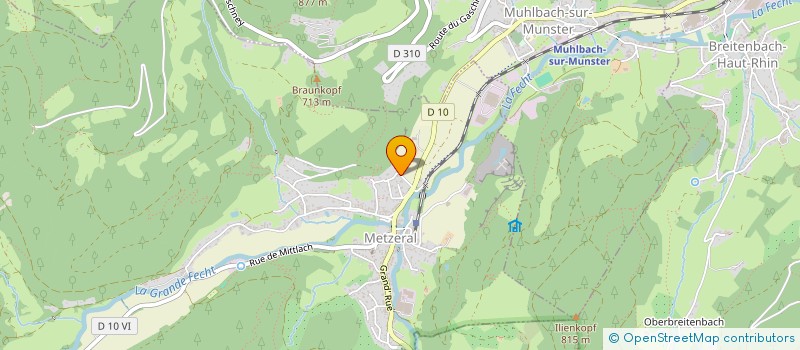 localisation de l'entreprise LE MEZEROL DU PART'AGE  METZERAL