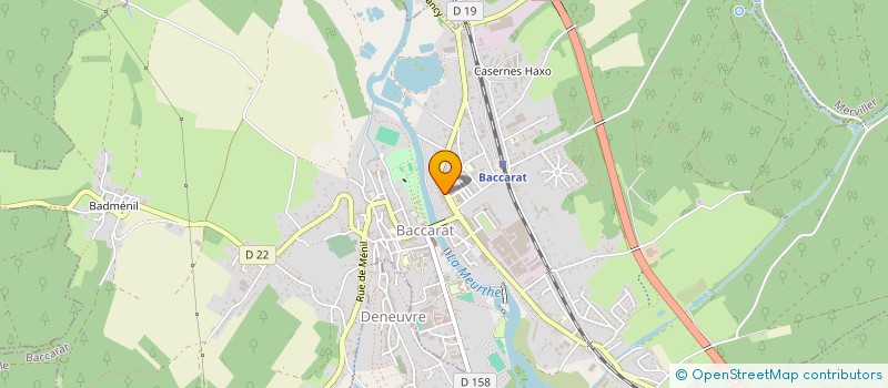 localisation de l'entreprise LE MIAM'S  BACCARAT