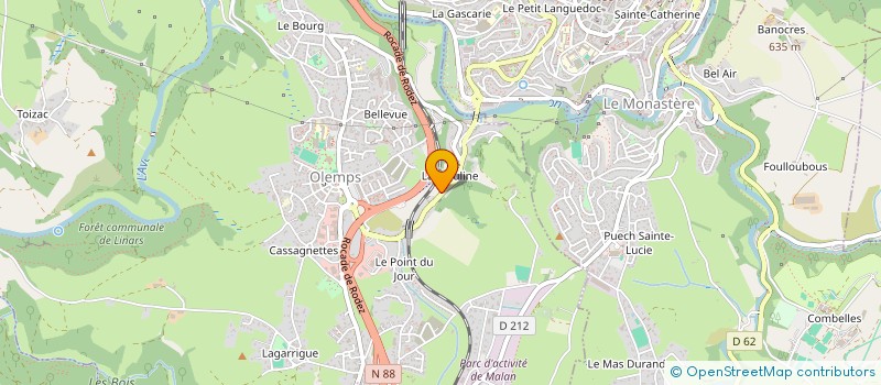 localisation de l'entreprise LE MIAMI  OLEMPS