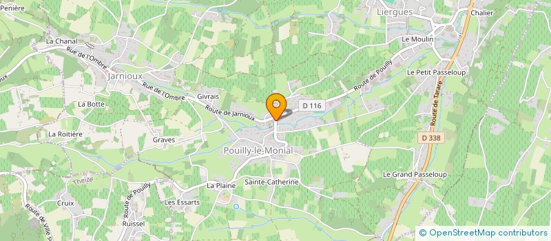 localisation de l'entreprise LE MICHALET à PORTE-DES-PIERRES-DOREES
