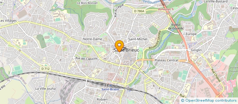 localisation de l'entreprise LE MICHELET CAFE à SAINT-BRIEUC