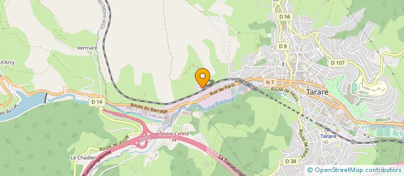 localisation de l'entreprise LE MICHOLLET INDIVISION COTE  TARARE