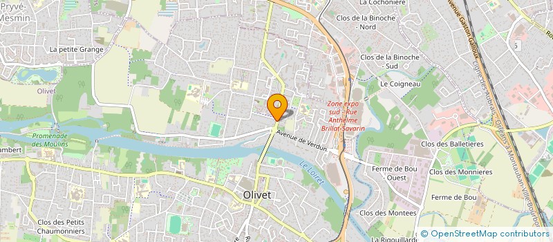 localisation de l'entreprise LE MICKEY BAR à OLIVET