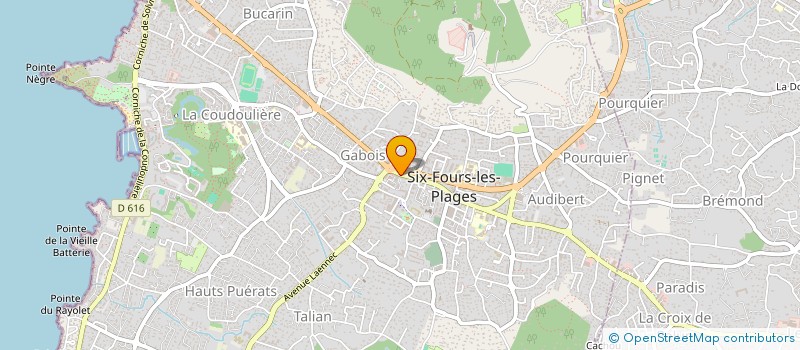 localisation de l'entreprise LE MICOUCOULIER à SIX-FOURS-LES-PLAGES