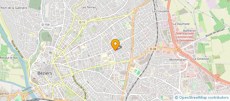 localisation de l'entreprise LE MIDI à BEZIERS