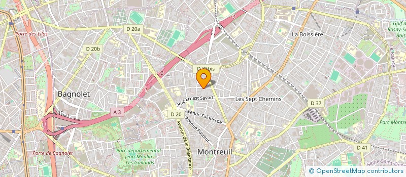 localisation de l'entreprise LE MIDI à MONTREUIL