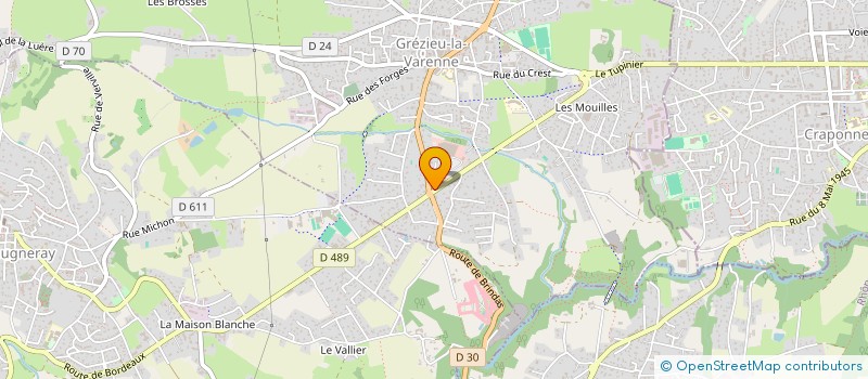 localisation de l'entreprise LE MIDI PAUSE  GREZIEU-LA-VARENNE