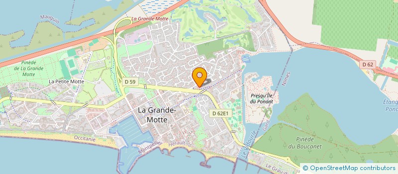 localisation de l'entreprise LE MIDI SARL  LA GRANDE-MOTTE