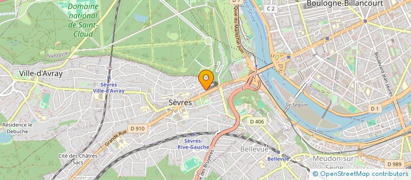 localisation de l'entreprise LE MIEL DES ANGES à SEVRES