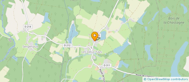 localisation de l'entreprise LE MIEL DU JURA  LES DEUX-FAYS