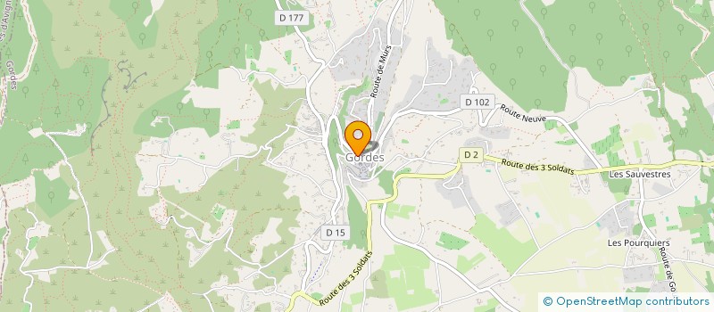 localisation de l'entreprise LE MIEL PEYRON à GORDES