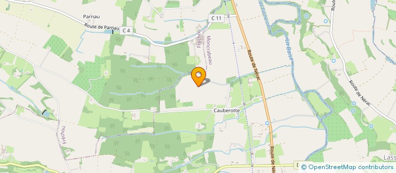 localisation de l'entreprise LE MIGNON  MONCRABEAU