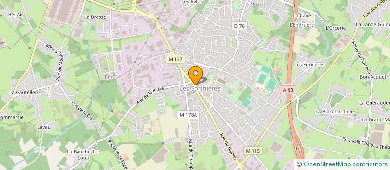 localisation de l'entreprise LE MIKDO DES SORINIERES  LES SORINIERES