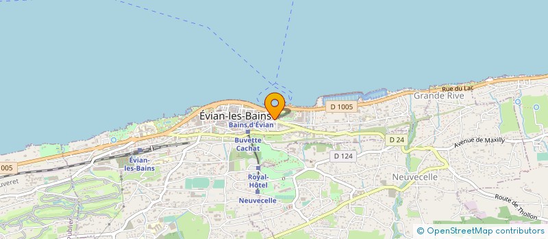 localisation de l'entreprise LE MILABEL à EVIAN-LES-BAINS