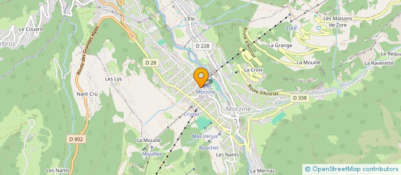 localisation de l'entreprise LE MILADIOU à MORZINE