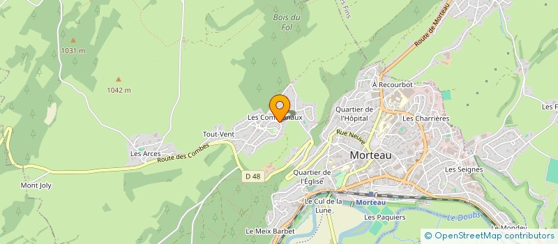 localisation de l'entreprise LE MILAN CHIKH  MORTEAU