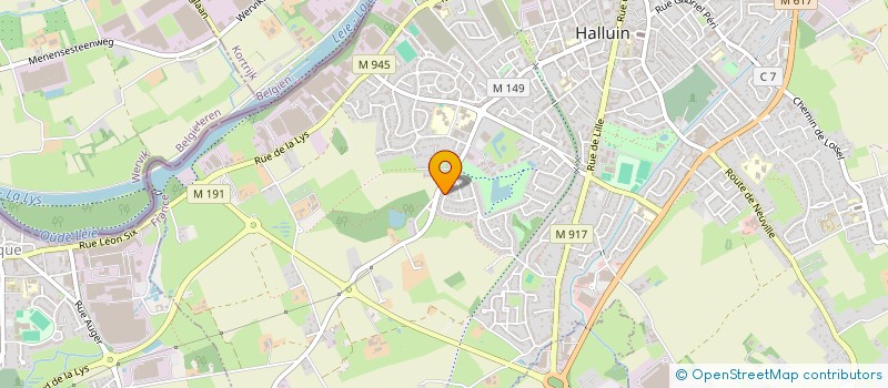 localisation de l'entreprise LE MILAN NOIR  HALLUIN