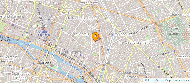 localisation de l'entreprise LE MILAN ROUGE  PARIS