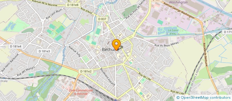 localisation de l'entreprise LE MILANO  BETHUNE