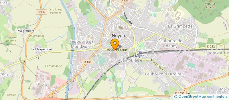localisation de l'entreprise LE MILANO  NOYON