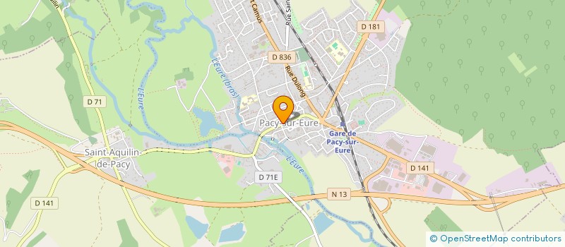 localisation de l'entreprise LE MILLE PATTES à PACY-SUR-EURE