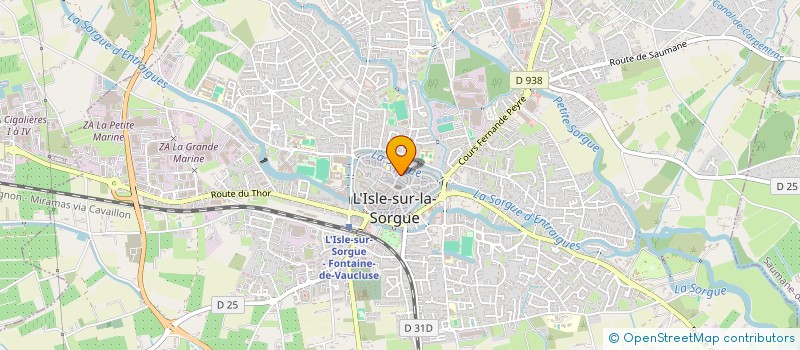 localisation de l'entreprise LE MILLE PATTES  L'ISLE-SUR-LA-SORGUE