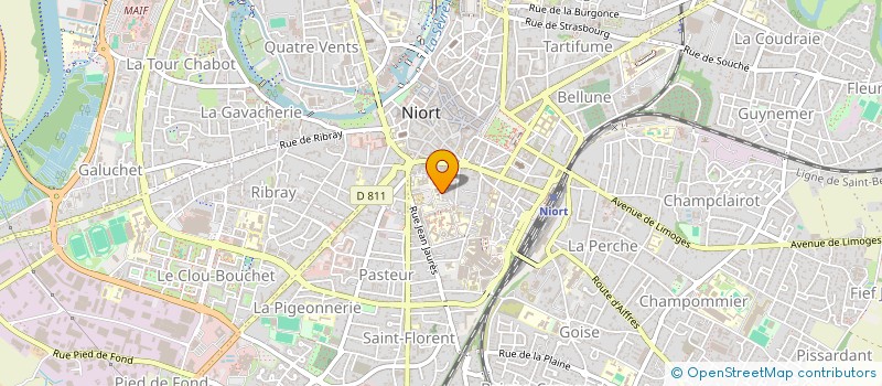 localisation de l'entreprise LE MILLEFEUILLE  NIORT