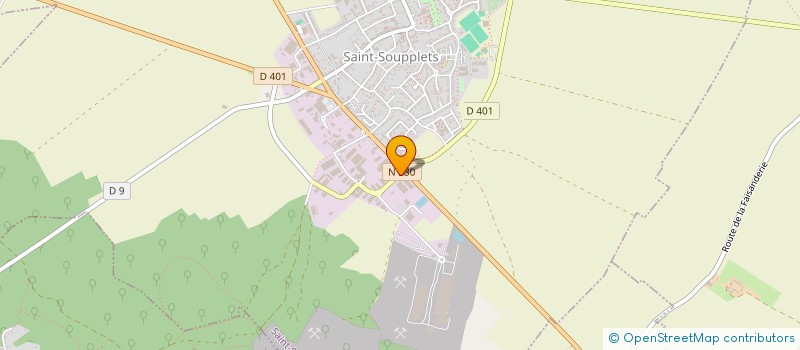 localisation de l'entreprise LE MILLION DU PNEU  SAINT-SOUPPLETS