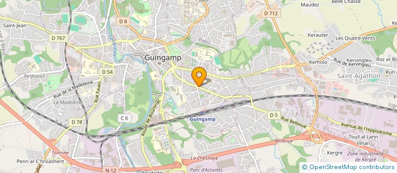 localisation de l'entreprise LE MILORD à GUINGAMP