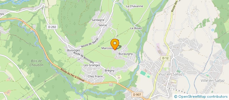 localisation de l'entreprise LE MIMI  VIUZ-EN-SALLAZ