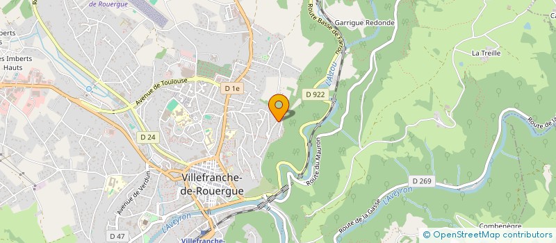 localisation de l'entreprise LE MIMOSA  VILLEFRANCHE-DE-ROUERGUE