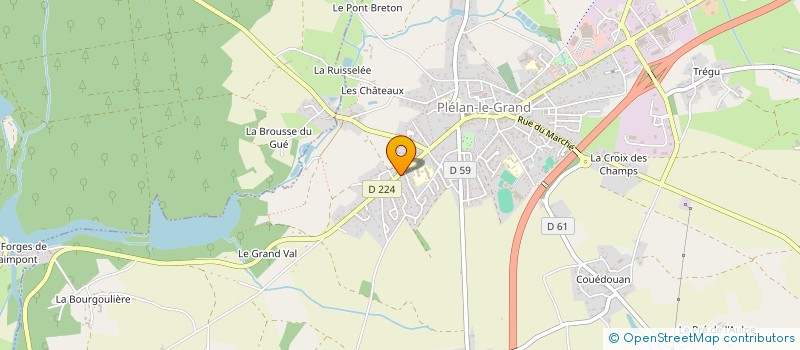 localisation de l'entreprise LE MINERAIS DE BROCELIANDE  PAIMPONT