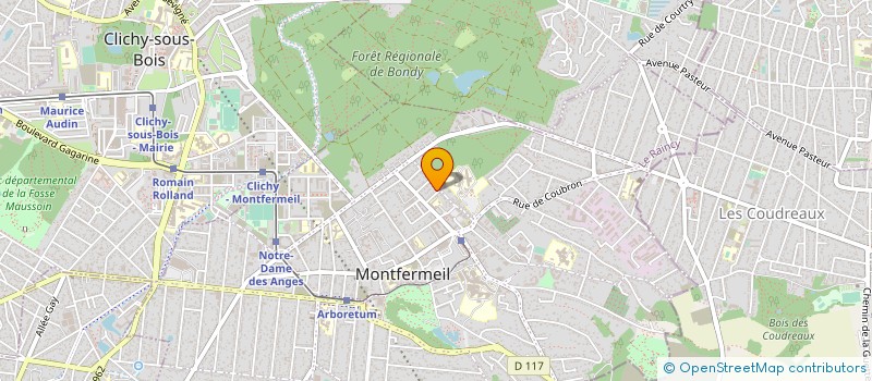 localisation de l'entreprise LE MINISTERE INTERNATIONALE LE TEMPLE DE LA GRACE  MONTFERMEIL