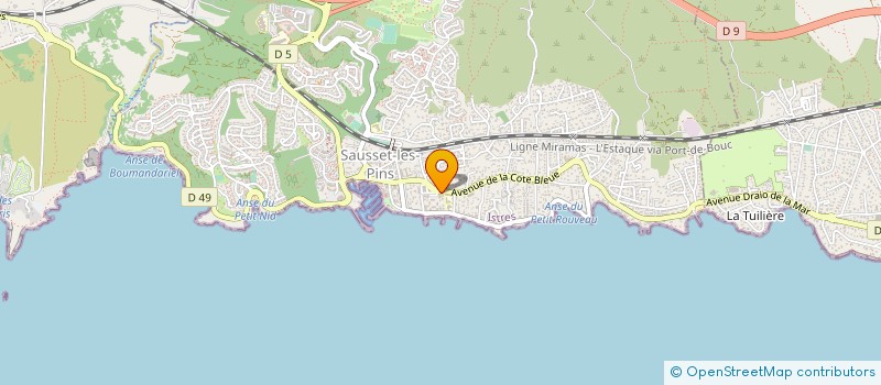 localisation de l'entreprise LE MINOT DES MERS à SAUSSET-LES-PINS