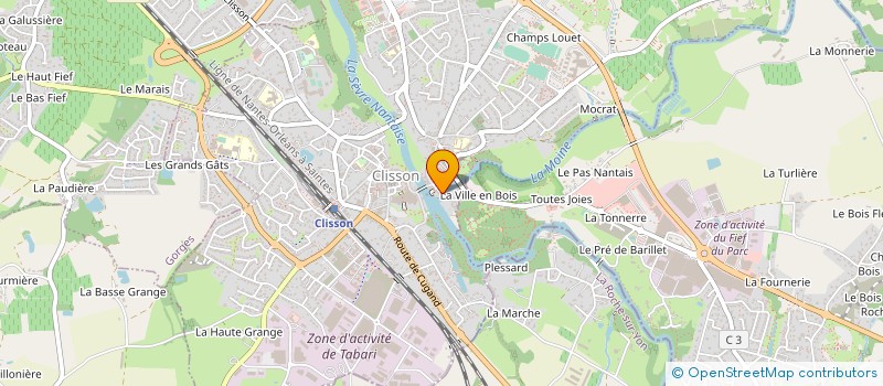 localisation de l'entreprise LE MINOTAURE  CLISSON