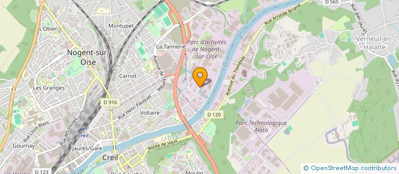 localisation de l'entreprise LE MIRAGE à NOGENT-SUR-OISE