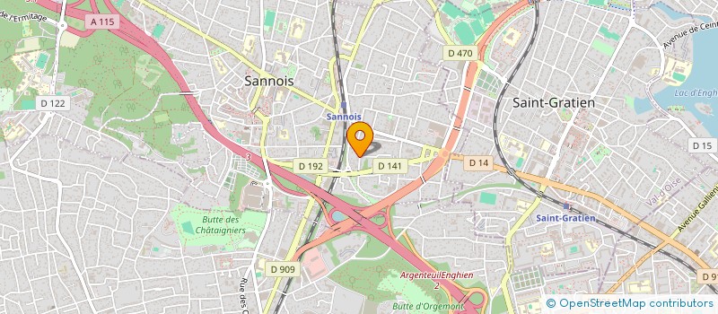 localisation de l'entreprise LE MIRAGE  SANNOIS