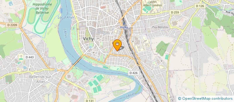 localisation de l'entreprise LE MIRAGE à VICHY