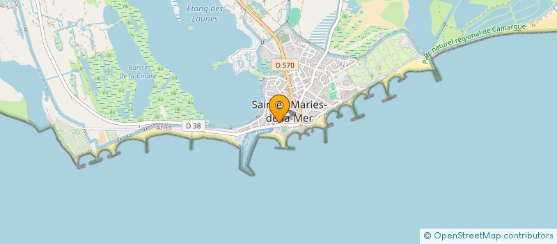 localisation de l'entreprise LE MIRAMAR à SAINTES-MARIES-DE-LA-MER