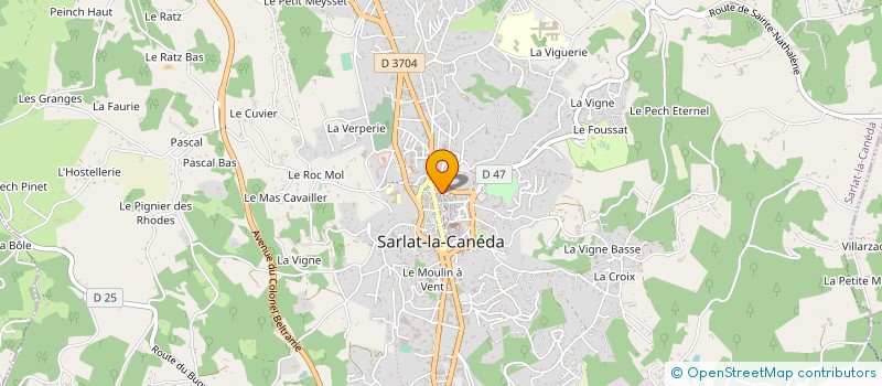 localisation de l'entreprise LE MIRANDOL à SARLAT-LA-CANEDA