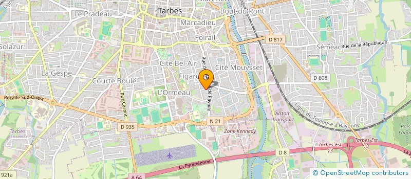 localisation de l'entreprise LE MIRASOL  TARBES