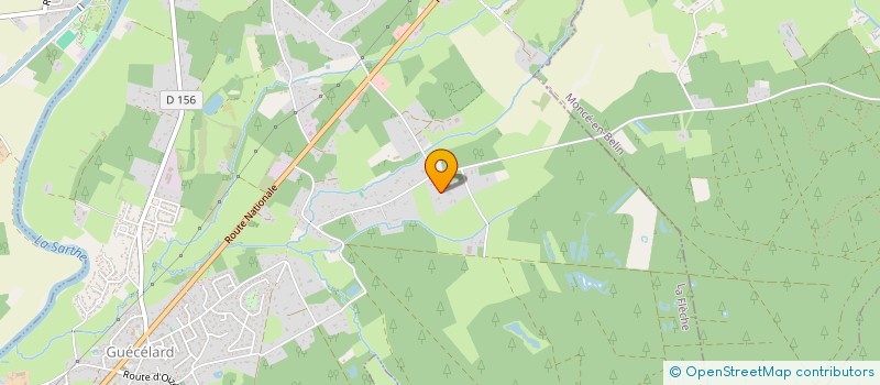 localisation de l'entreprise LE MIROIR  GUECELARD