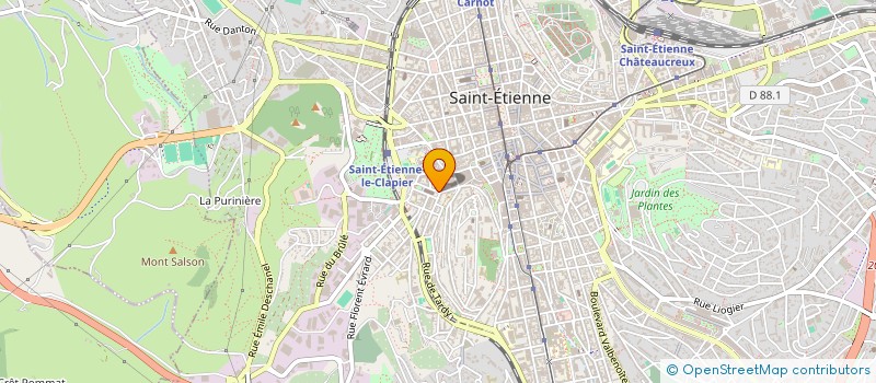 localisation de l'entreprise LE MIROIR  SAINT-ETIENNE