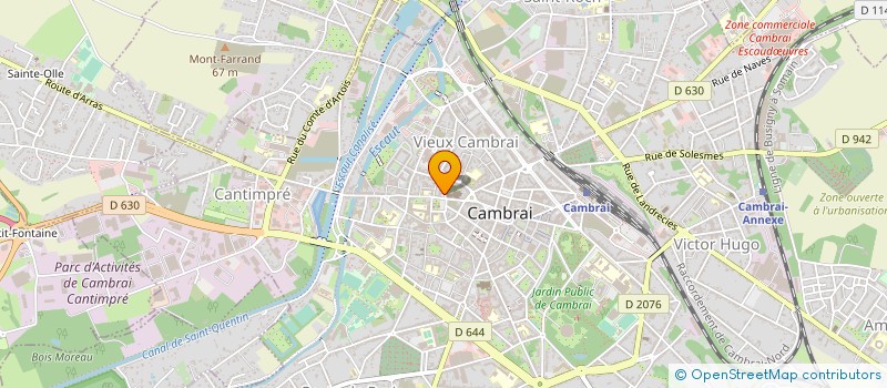 localisation de l'entreprise LE MIROIR  CAMBRAI