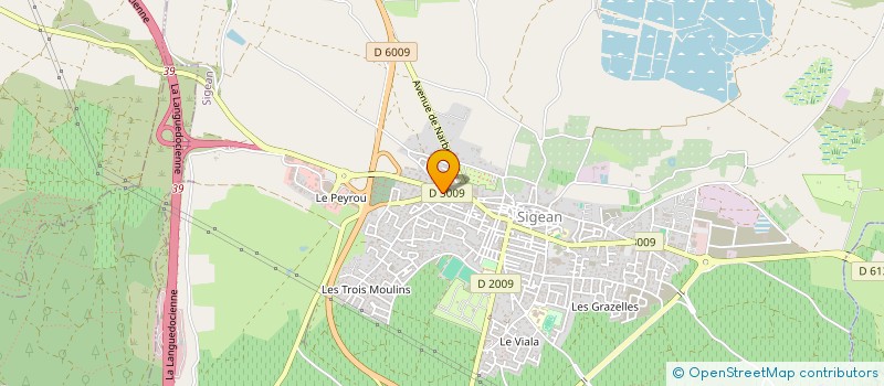 localisation de l'entreprise LE MIROIR  SIGEAN